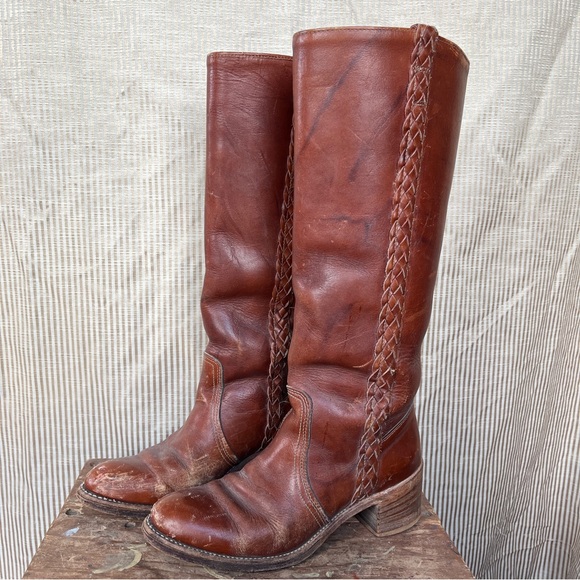dingo Shoes - Dingo Vintage Women’s Brown Leather Knee-High Boots